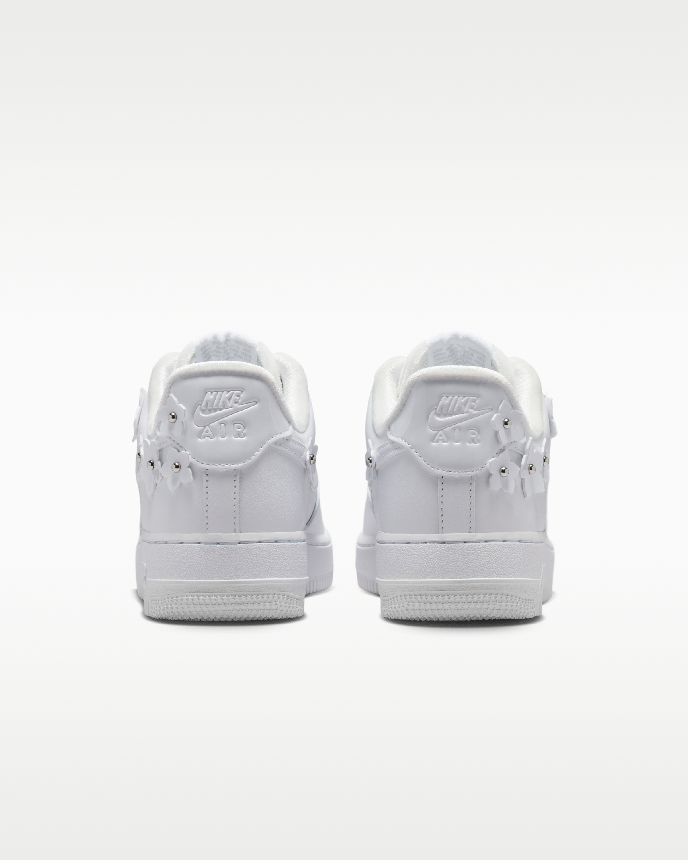 Nike Air Force 1 '07 'Florette' Women's Shoes - White/Wolf Grey/Metallic Silver/White - View 6