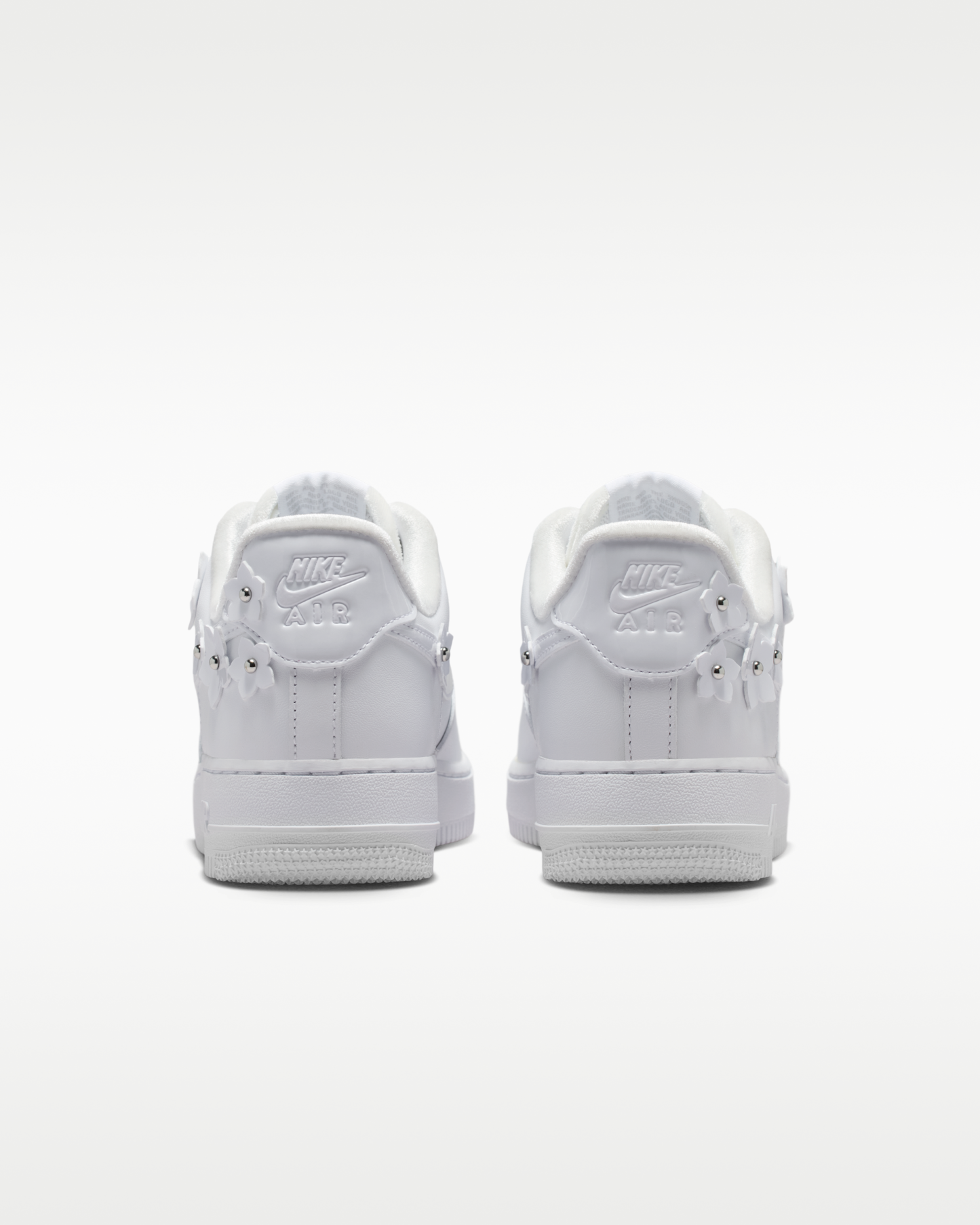 Nike Air Force 1 '07 'Florette' Women's Shoes - White/Wolf Grey/Metallic Silver/White - View 6