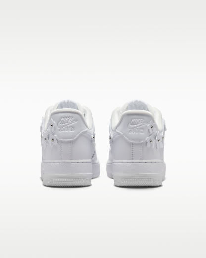 Nike Air Force 1 '07 'Florette' Women's Shoes - White/Wolf Grey/Metallic Silver/White - View 6