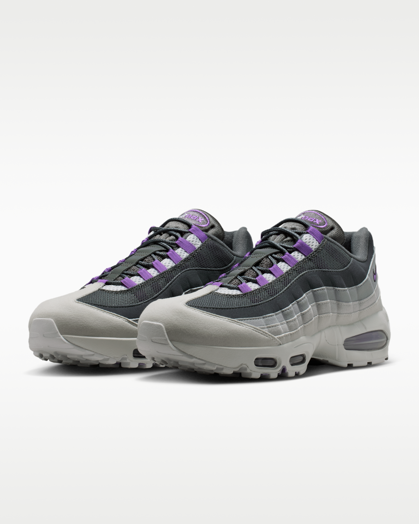 Nike Air Max 95 Big Bubble 'OG' Men's Shoes - Photon Dust/Dark Grey/Grey Fog/Bright Violet - View 5