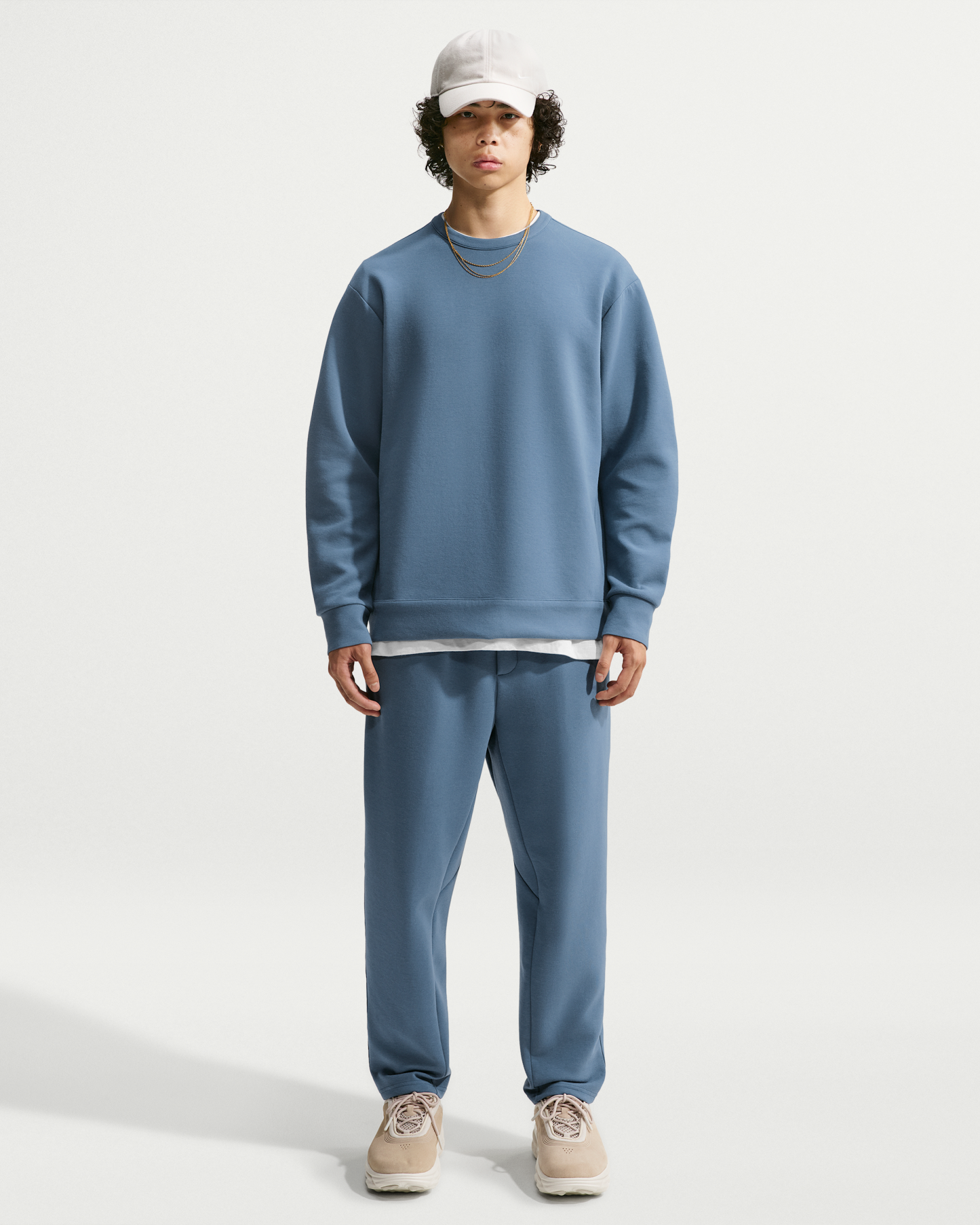 Nike 24.7 ImpossiblySoft Men's Dri-FIT Crew - New Slate/Black/Midnight Navy - View 4