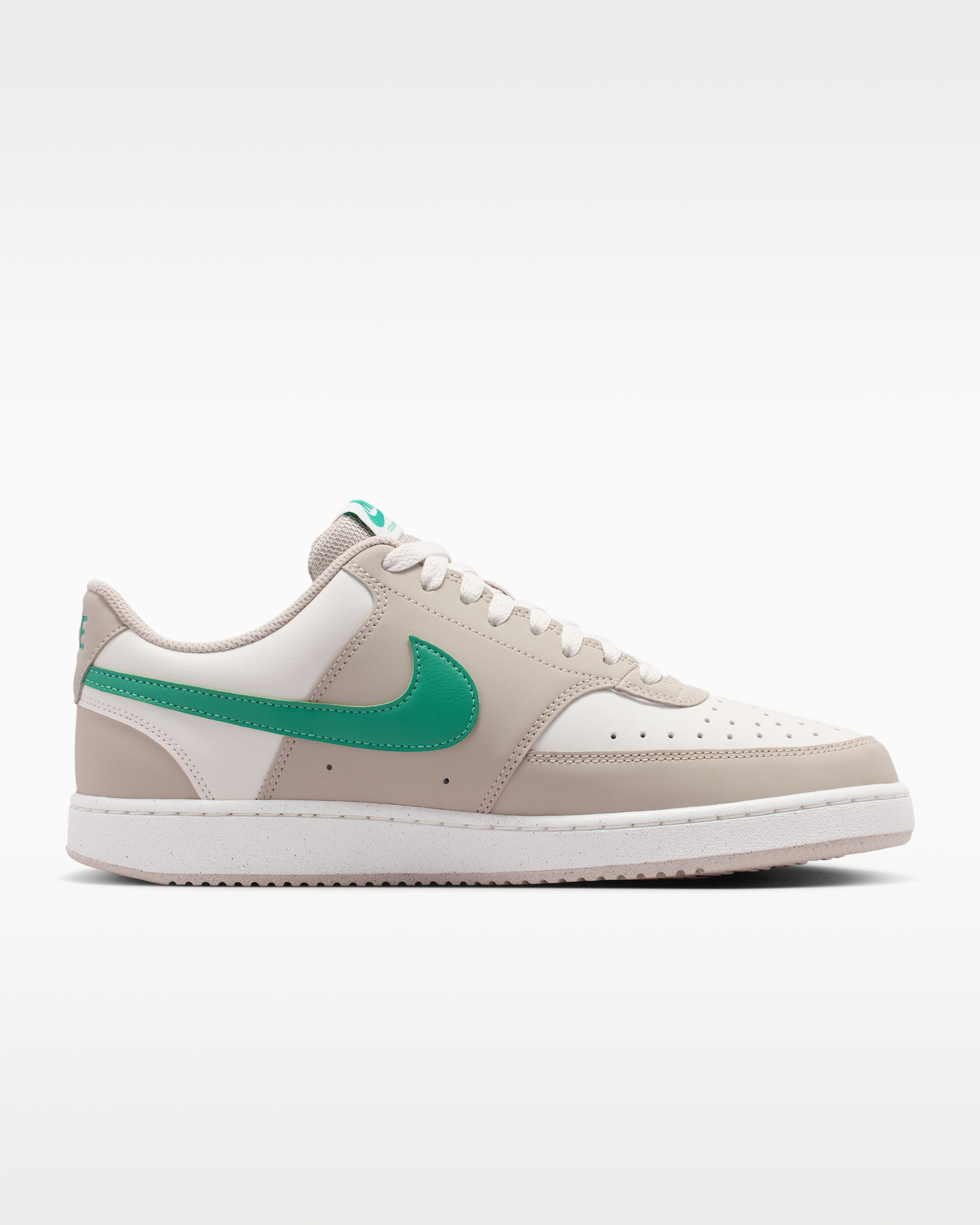 Nike Court Vision Low Men's Shoes - Sail/Cream II/Emerald Green - View 3