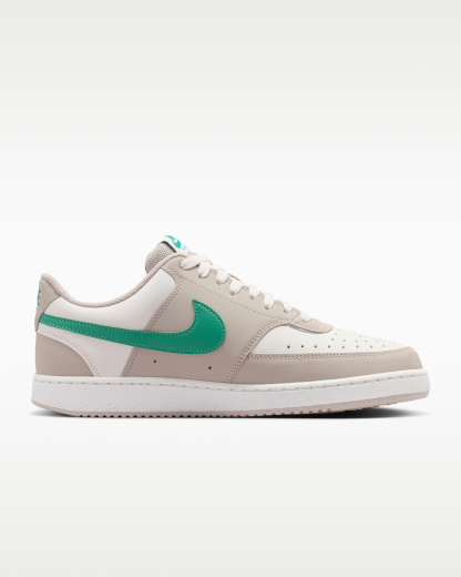 Nike Court Vision Low Men's Shoes - Sail/Cream II/Emerald Green - View 3