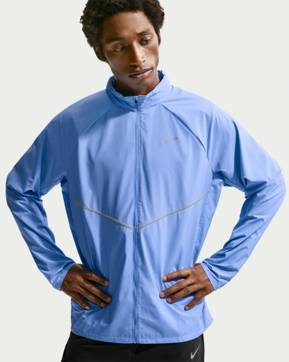 Nike Miler Men's Repel UV Protection Hooded Running Jacket - Royal Pulse/Royal Pulse - View 1