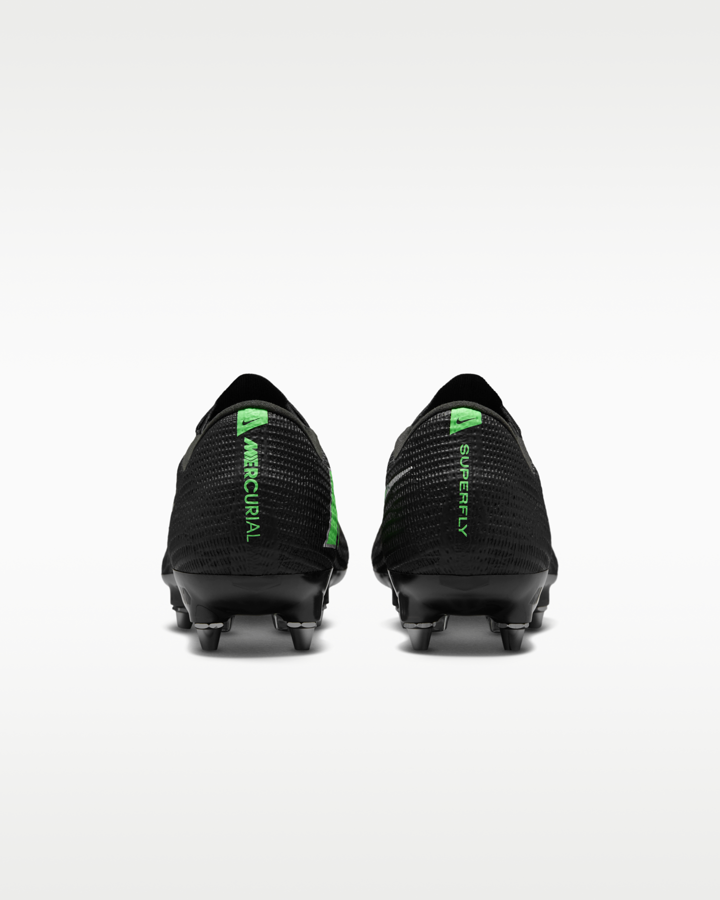 Nike Mercurial Superfly 11 Elite Soft-Ground Low-Top Football Boots - Black/Black/Illusion Green - View 6