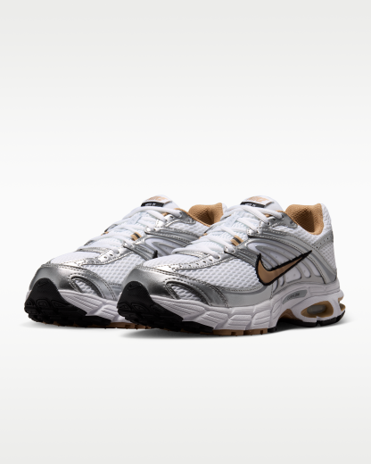 Nike Air Max Moto 2K Women's Shoes with Reflective Design Accents - White/Metallic Silver/Black/British Khaki - View 5