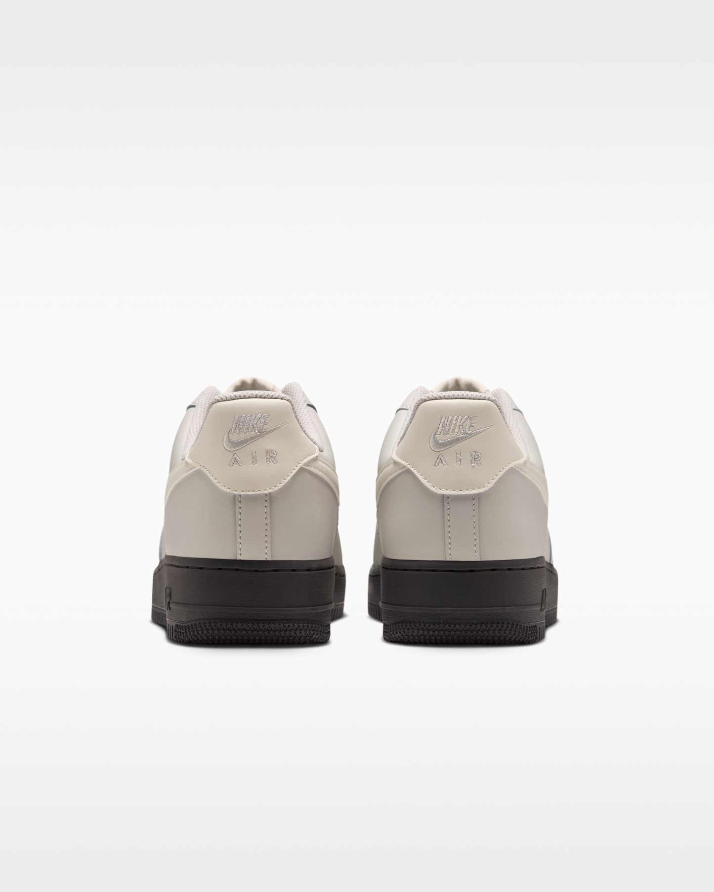 Nike Air Force 1 '07 Men's Shoes - Light Bone/Black/Metallic Silver/Coconut Milk - View 6