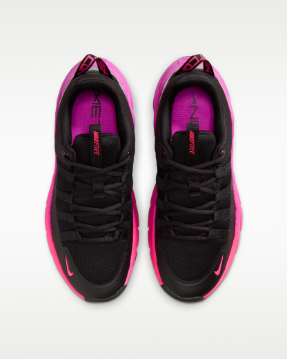 Nike Free Metcon 7 Women's Training Shoes - Black/Hyper Pink/Metallic Cool Grey/Fuchsia Blast - View 4