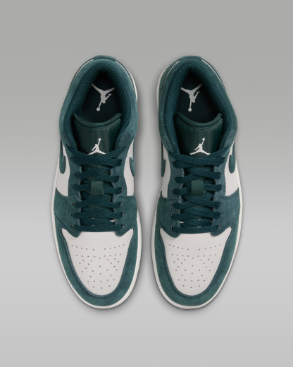 Air Jordan 1 Low Men's Shoes - Midnight Spruce/Pale Ivory/Light Orewood Brown - View 4