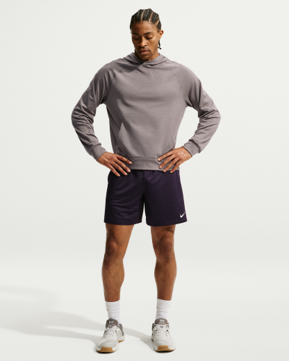 Nike Primary NanoKnit Men's Dri-FIT UV Protection Pullover Performance Hoodie - Cave Stone/Ironstone/Heather/Cave Stone - View 4