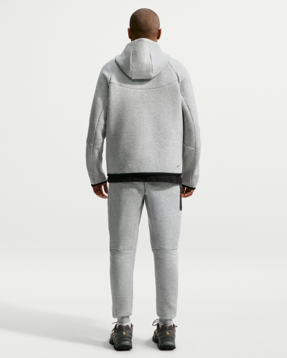 Nike Tech Men's Fleece Joggers - Dark Grey Heather/Black - View 5
