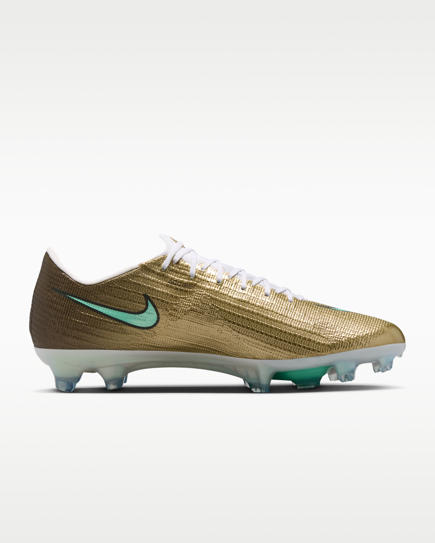 Nike Mercurial Superfly 11 Elite 'Kylian Mbappé' Firm-Ground Low-Top Football Boots - Metallic Gold/Green Glow - View 3