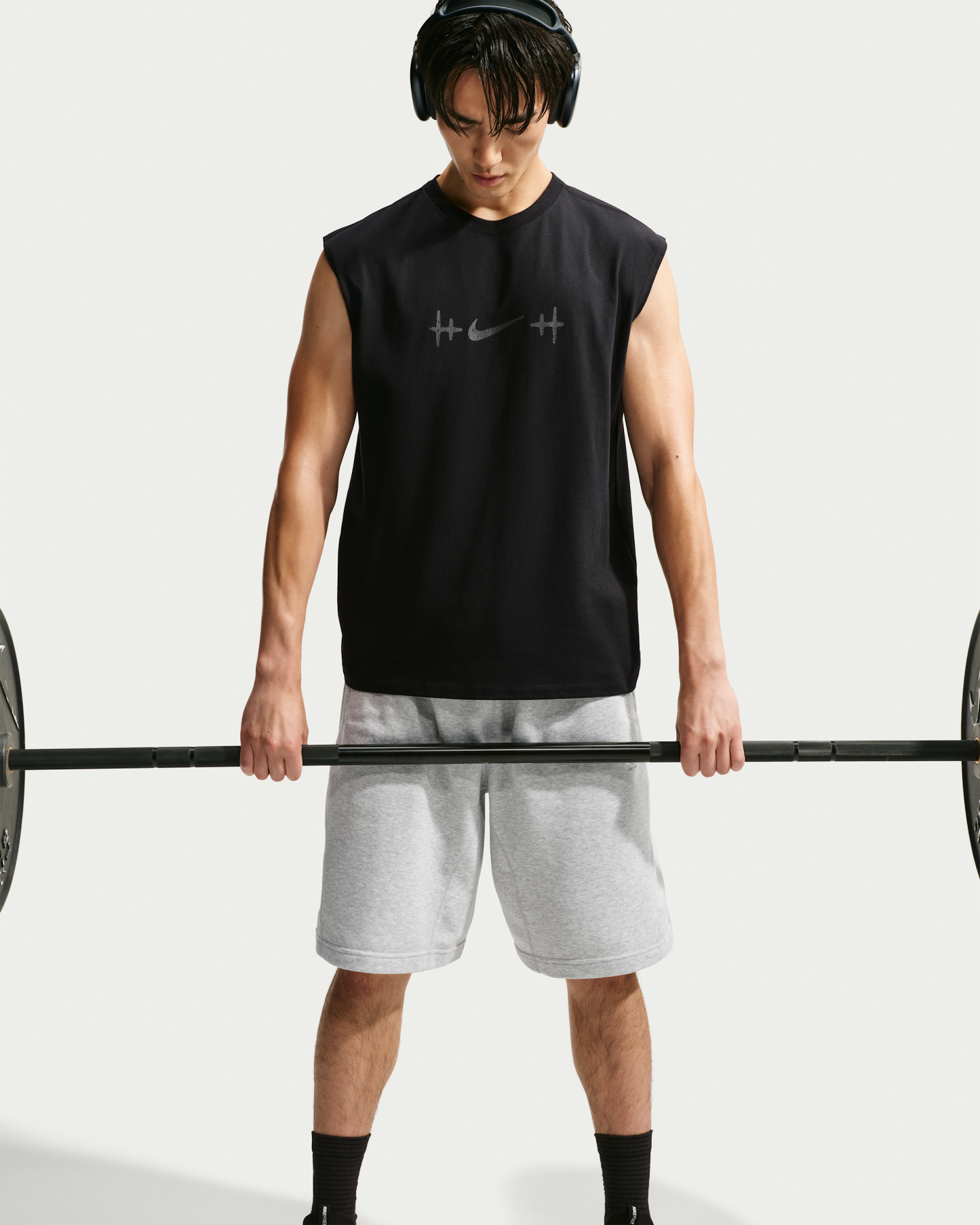 Nike N.A.C. Men's Sleeveless T-Shirt - Black/Team Anthracite - View 3