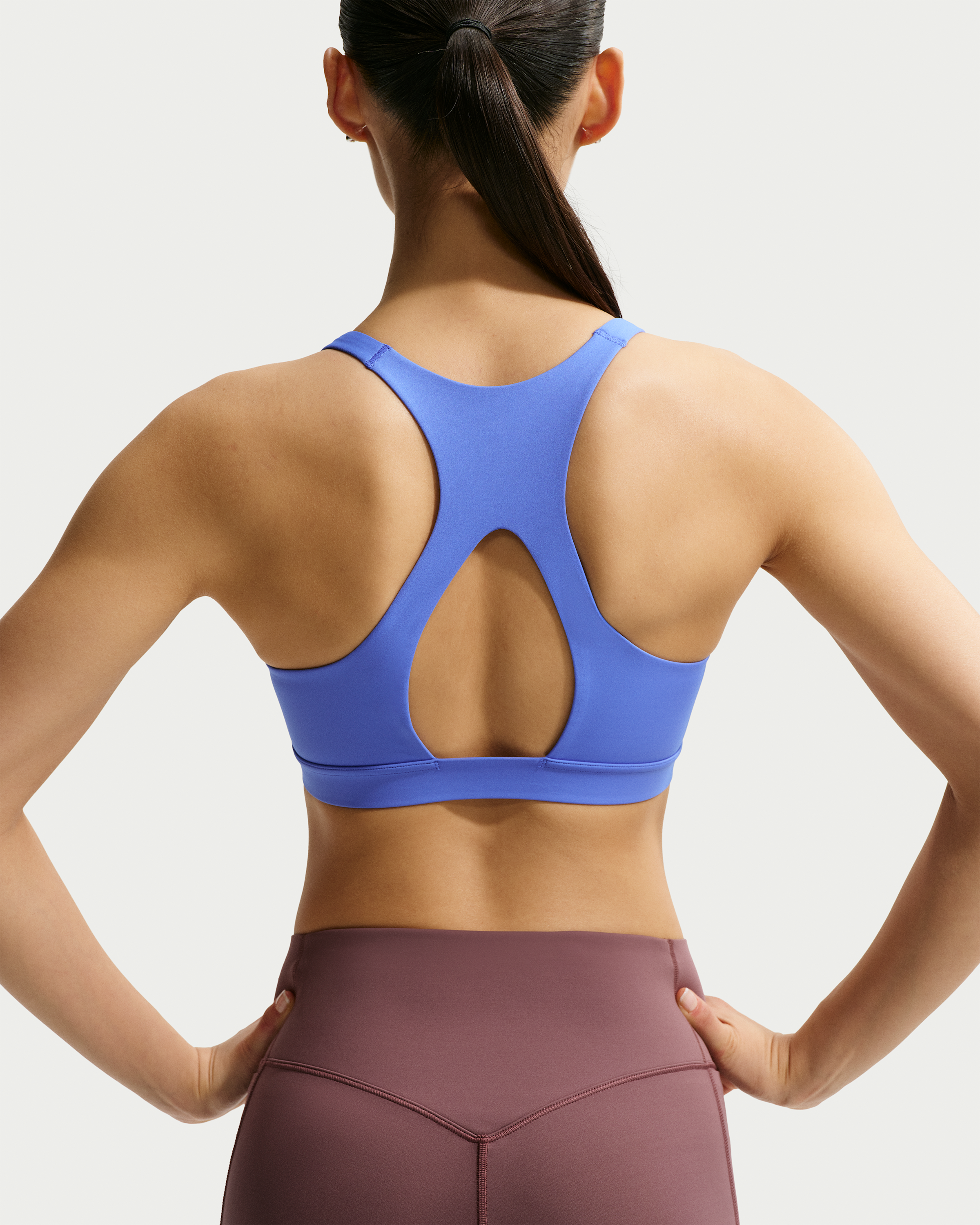 Nike Universa Women's Medium-Support Padded Sport Bra - Sapphire/Bright Blue/Deep Night - View 1