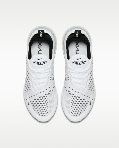Nike Air Max 270 Women's Shoes - White/White/Black - View 4