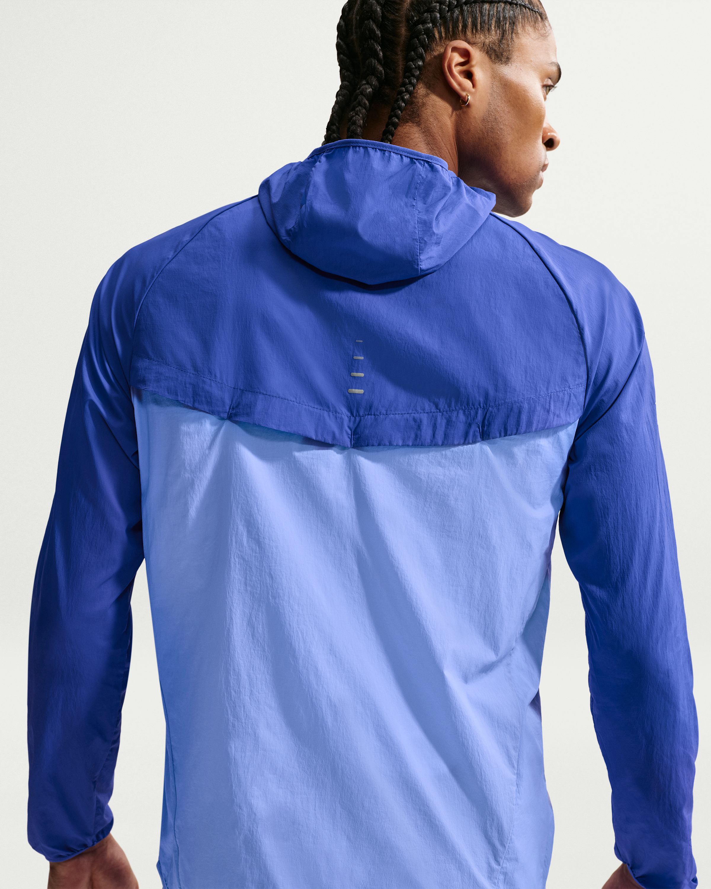 Nike Stride Men's Repel UV Running Jacket - Lapis/Royal Pulse - View 2