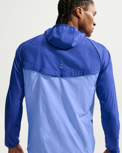 Nike Stride Men's Repel UV Running Jacket - Lapis/Royal Pulse - View 2