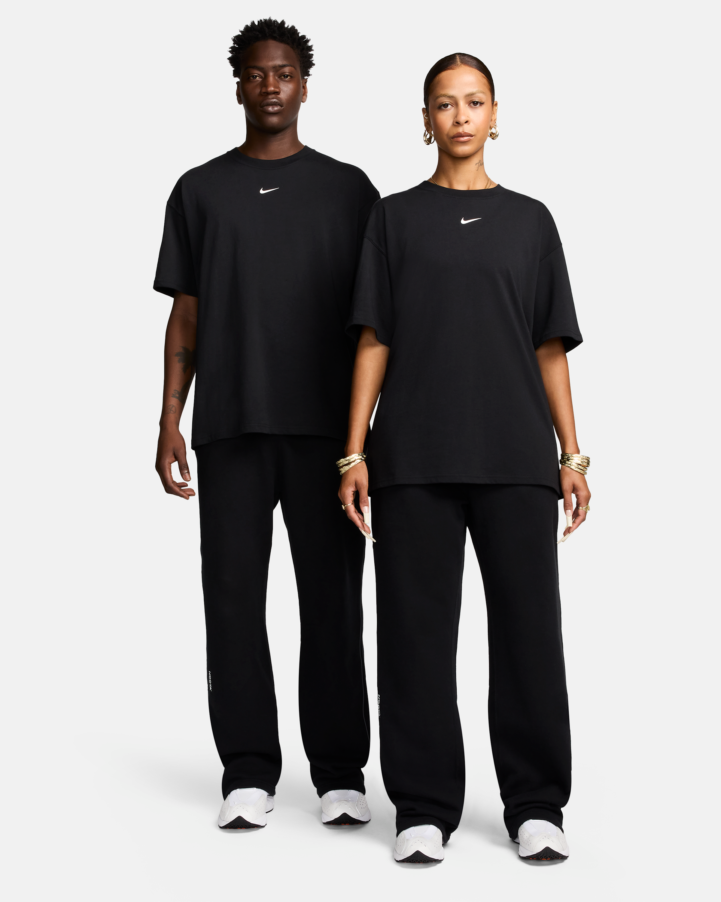NOCTA NOCTA Fleece CS Open-Hem Tracksuit Bottoms - Black/Black/White - View 10