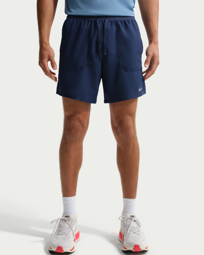 Nike Stride Men's Dri-FIT 18cm (approx.) Briefs-Lined Running Shorts - Midnight Navy - View 2