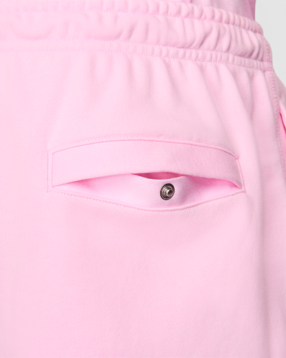 Nike Club Men's French Terry Flow Shorts - Pink Foam/Pink Foam/White - View 6