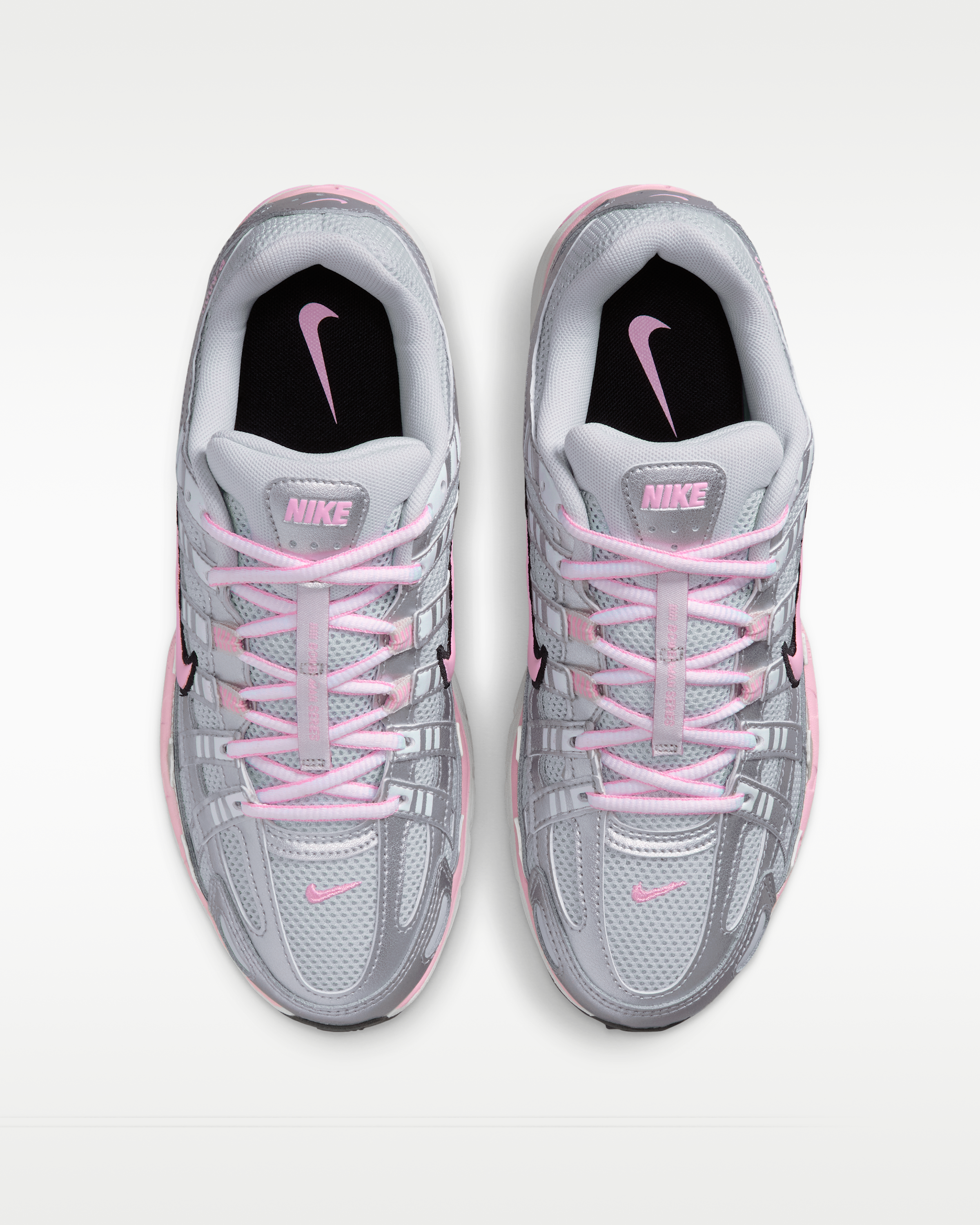Nike P-6000 Women's Shoes - Pure Platinum/Metallic Silver/Black/Pink Rise - View 4