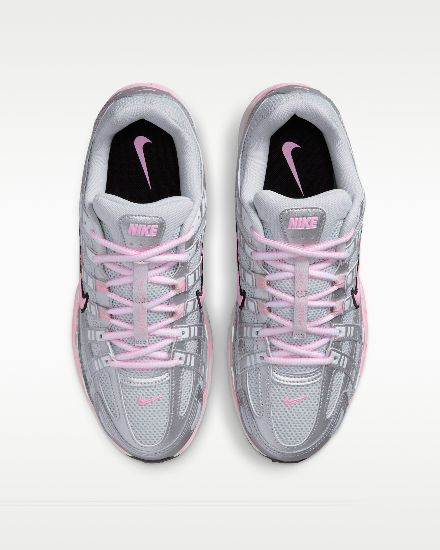 Nike P-6000 Women's Shoes - Pure Platinum/Metallic Silver/Black/Pink Rise - View 4