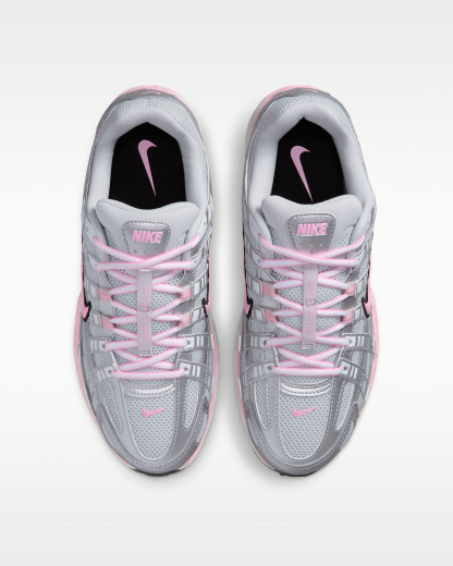 Nike P-6000 Women's Shoes - Pure Platinum/Metallic Silver/Black/Pink Rise - View 4