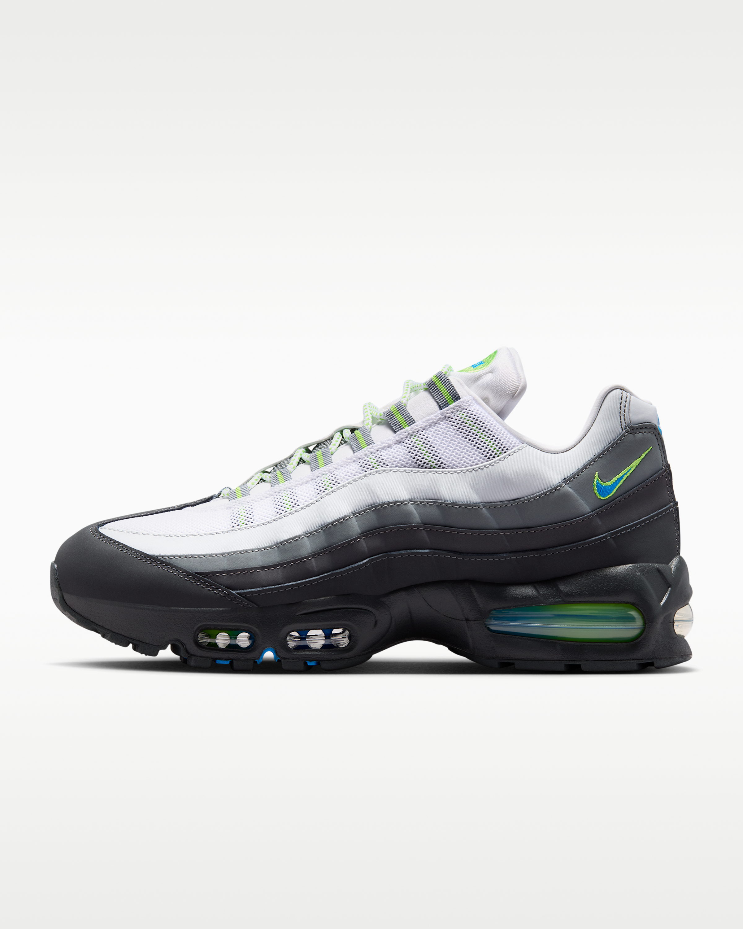 Nike Air Max 95 Big Bubble Men's Shoes - Black/Action Green/Anthracite/Photo Blue - View 1