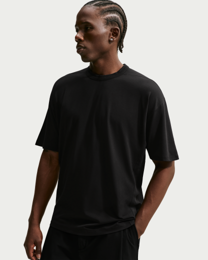 Nike 24.7 ImpossiblySoft Light Men's Dri-FIT Short-Sleeved T-Shirt - Black/Black/Dark Smoke Grey - View 1