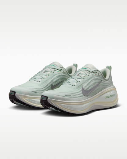 Nike Vomero Plus Women's Road Running Shoes - Light Silver/Barely Green/Sea Glass/Metallic Silver - View 5