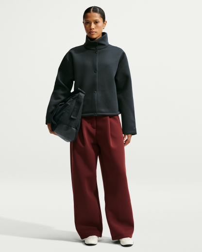 Nike Article Fleece Women's Oversized Jacket - Black/Black - View 4