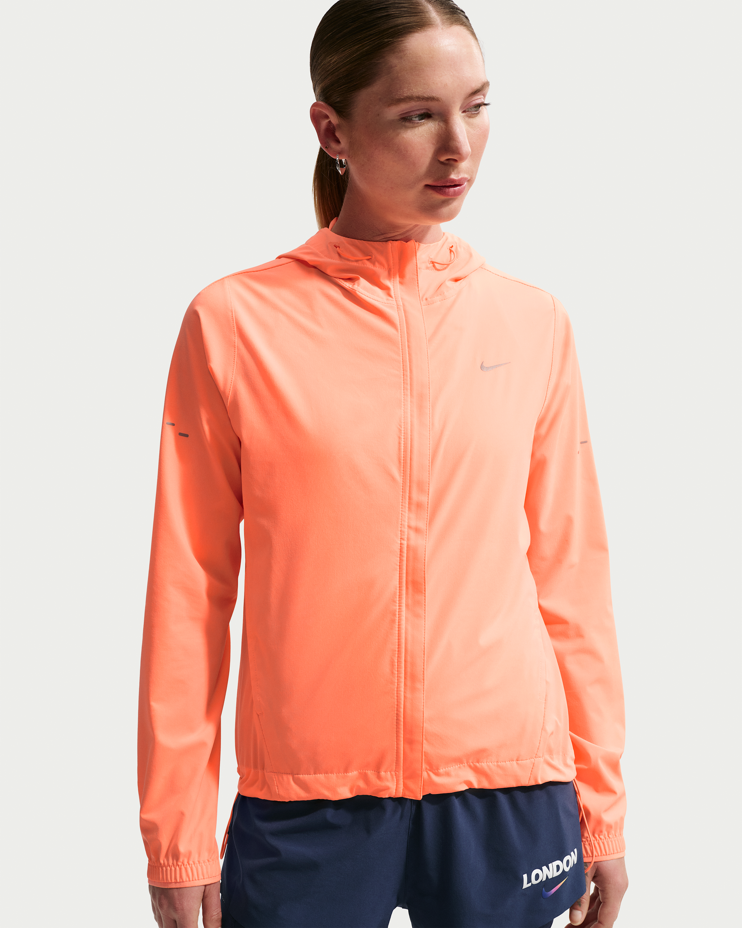 Nike Swift Women's Repel Packable Running Jacket - Orange Pulse - View 1