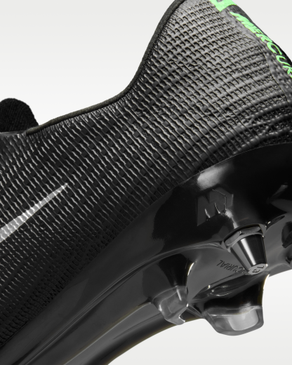 Nike Mercurial Superfly 11 Elite Soft-Ground Low-Top Football Boots - Black/Black/Illusion Green - View 9