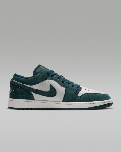 Air Jordan 1 Low Men's Shoes - Midnight Spruce/Pale Ivory/Light Orewood Brown - View 3