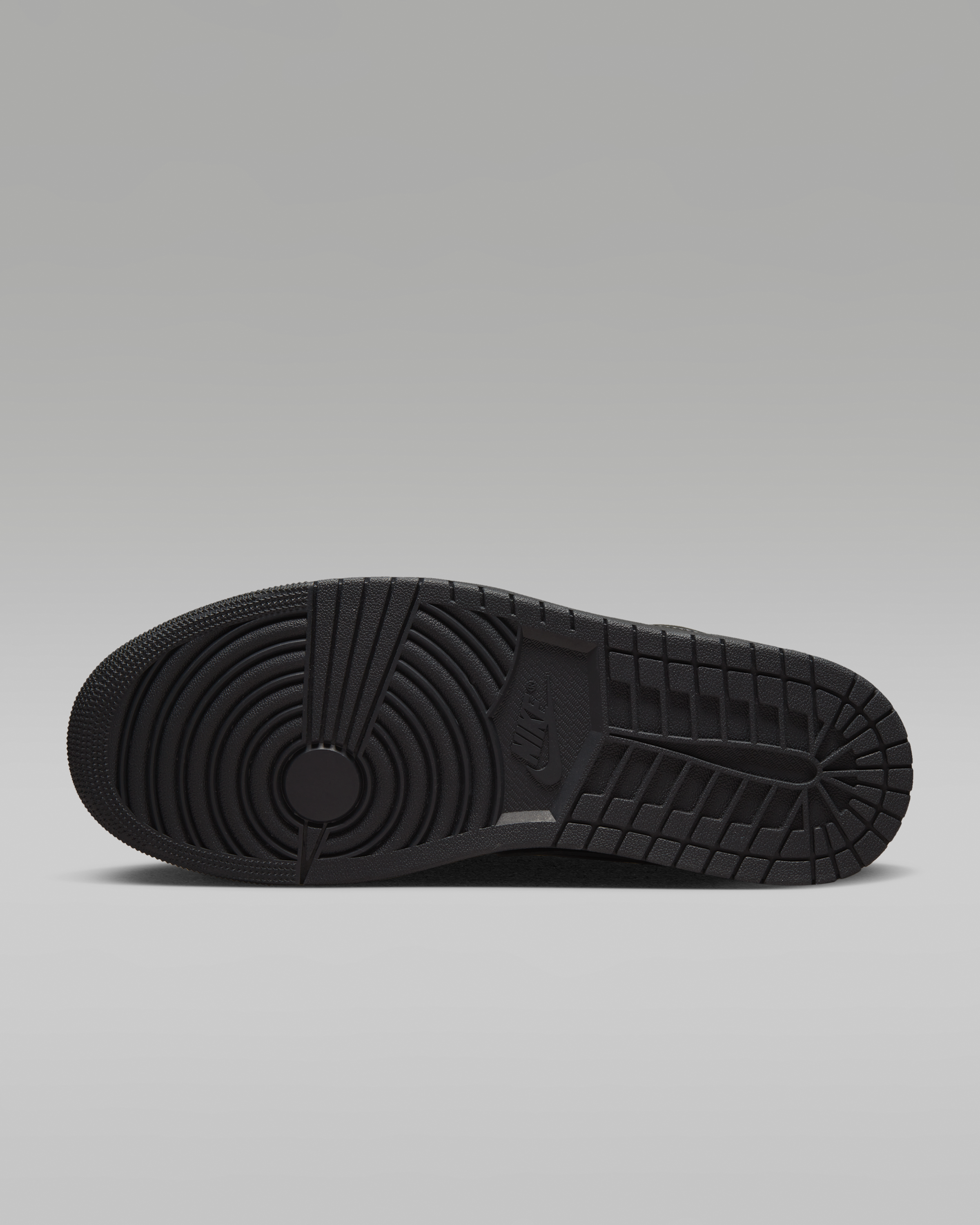 Air Jordan 1 Low Men's Shoes - Black/Black/Black - View 2