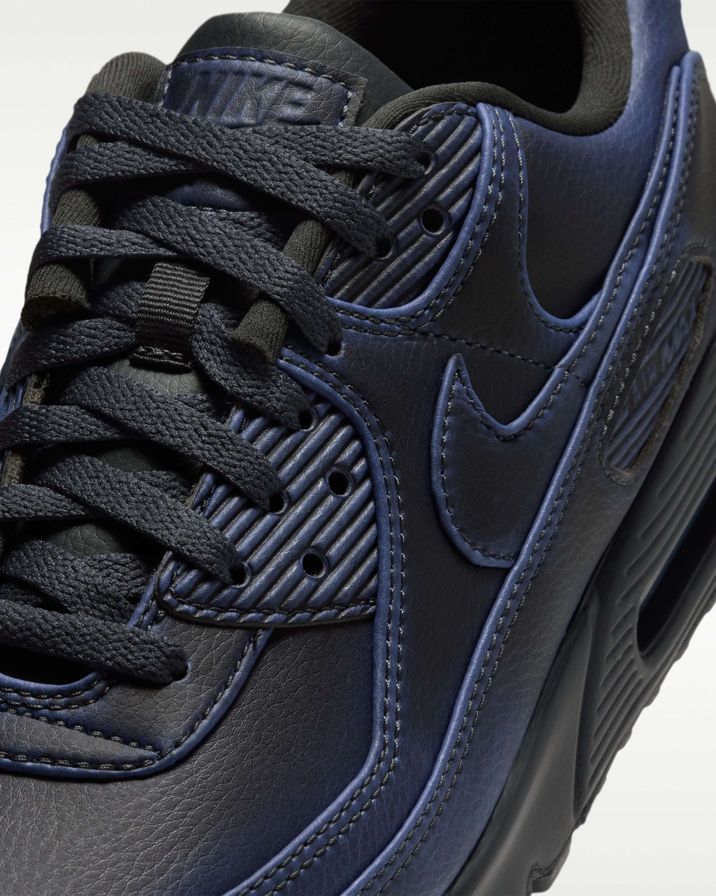 Nike Air Max 90 Premium Men's Shoes - Dark Smoke Grey/University Blue/Dark Smoke Grey - View 7
