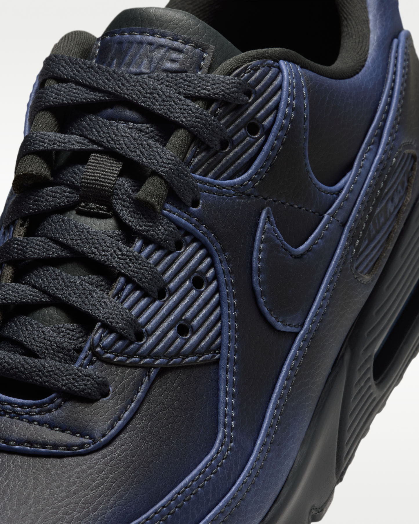 Nike Air Max 90 Premium Men's Shoes - Dark Smoke Grey/University Blue/Dark Smoke Grey - View 7