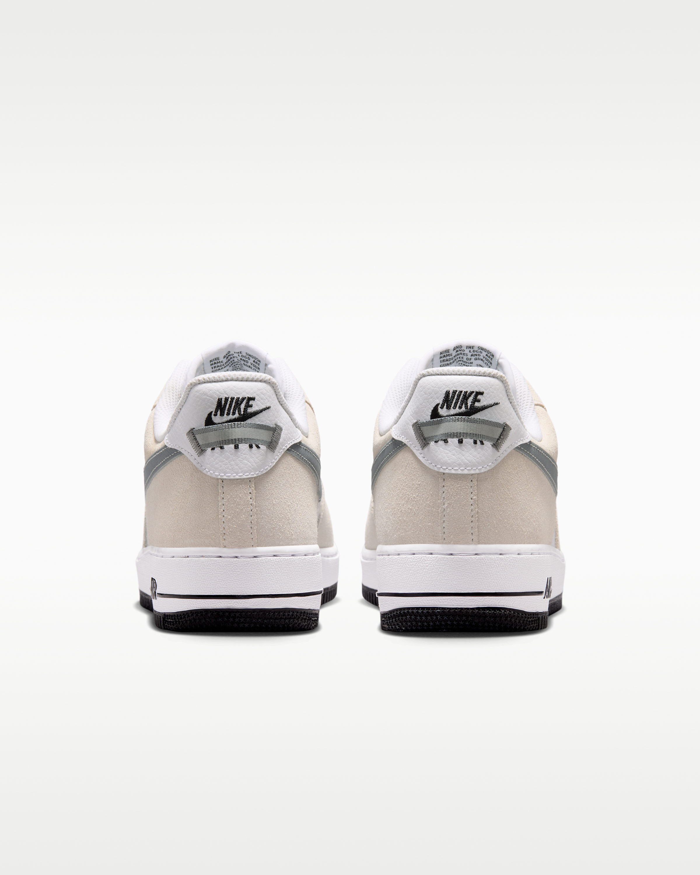 Nike Air Force 1 '07 LV8 Men's Shoes - White/Black/Cool Grey/Metallic Cool Grey - View 6
