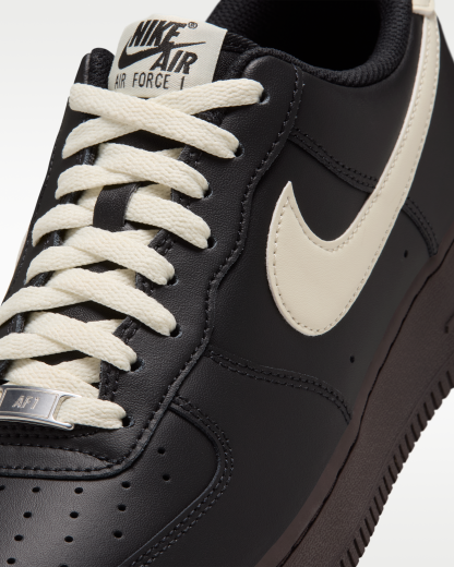 Nike Air Force 1 '07 Men's Shoes - Black/Velvet Brown/Coconut Milk - View 7