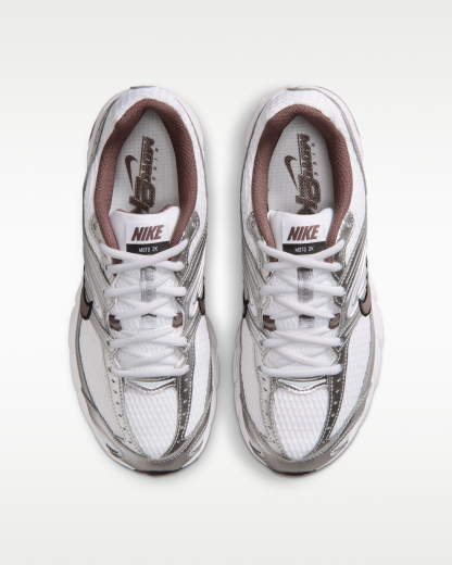 Nike Air Max Moto 2K Women's Shoes with Reflective Design Accents - White/Metallic Silver/Black/Tattoo - View 4