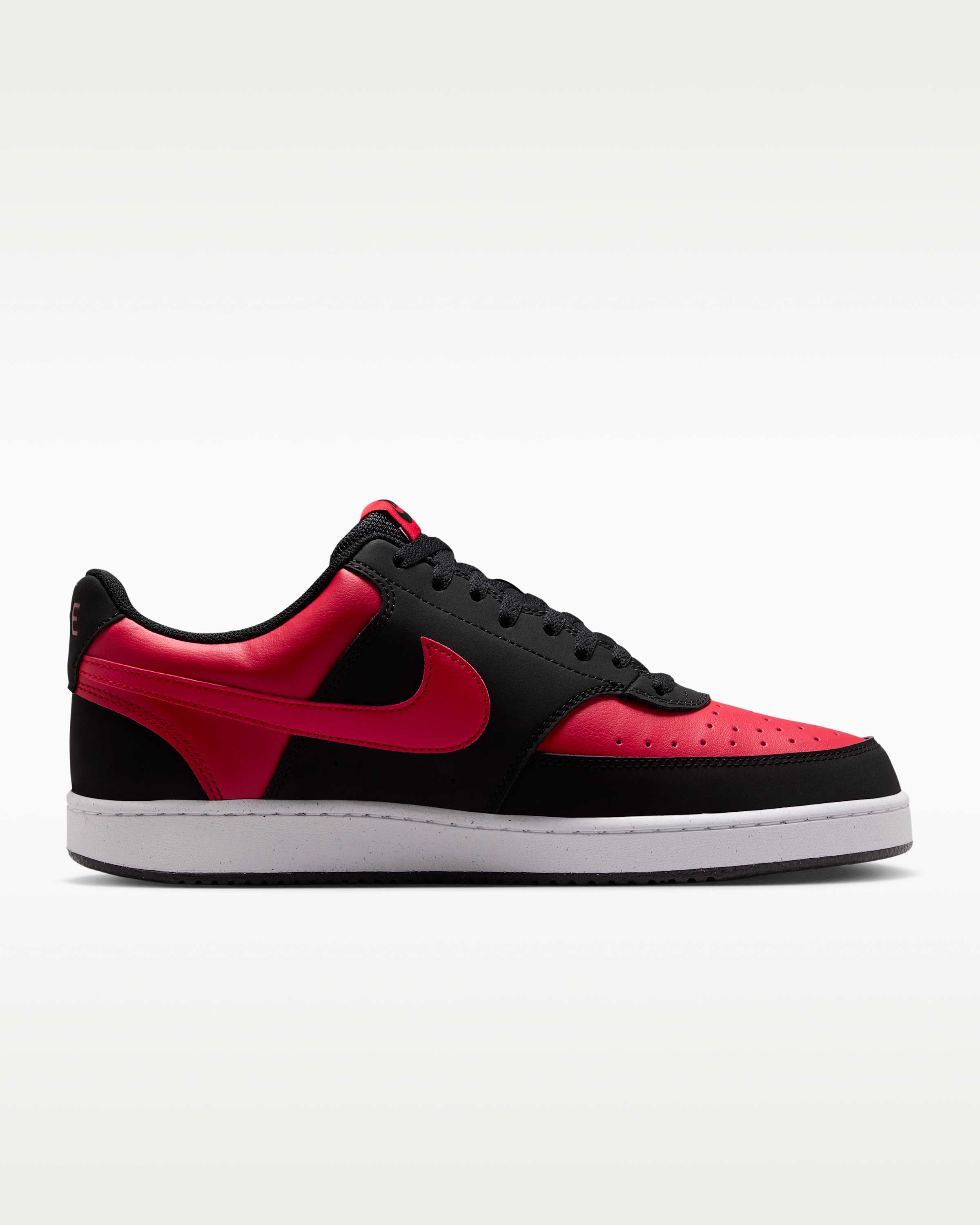 Nike Court Vision Low Men's Shoes - Black/University Red/White/University Red - View 3