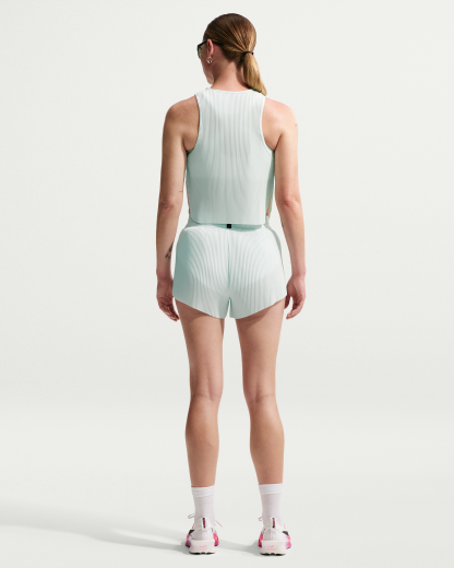Nike AeroSwift Women's Dri-FIT ADV Mid-Rise 7.5cm (approx.) Brief-Lined Running Shorts - Barely Green/Black - View 5