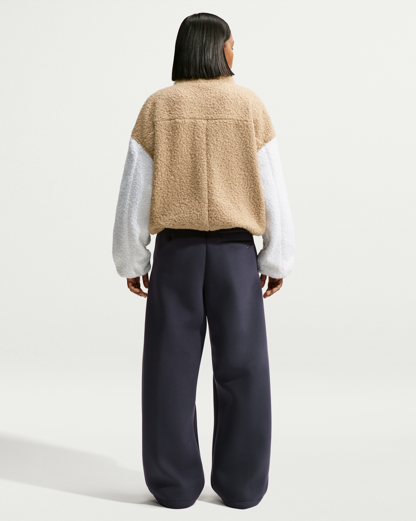 Nike Article Fleece Women's Loose Mid-Rise Trousers - Gridiron/Gridiron - View 5