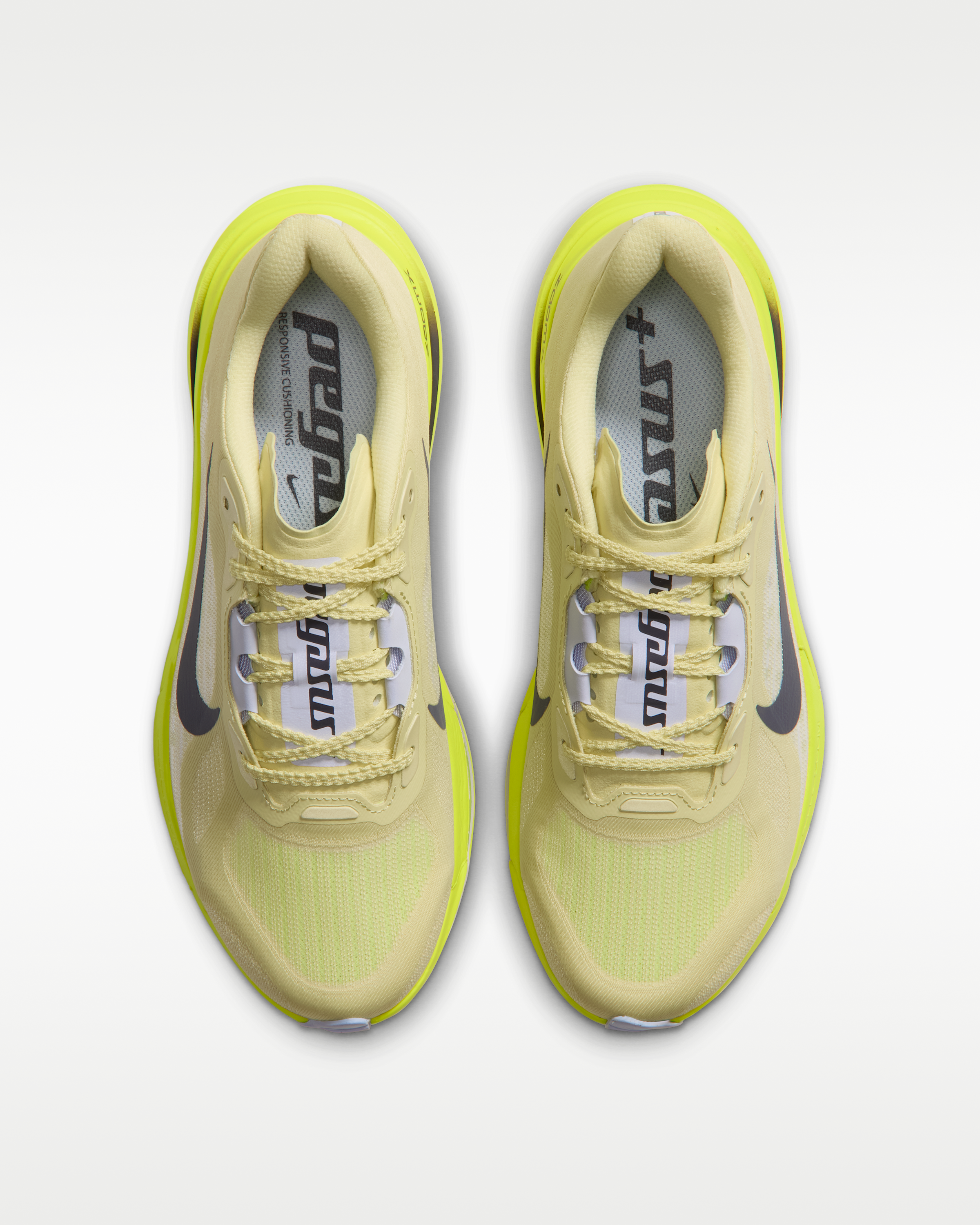 Nike Pegasus Plus 2 Women's Road-Running Shoes - Fennel/Lemon Venom/Palest Purple/Gridiron - View 4