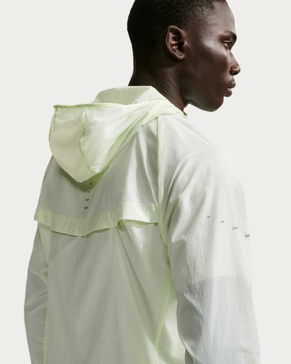 Nike Stride Men's Repel UV Running Jacket - Barely Volt/Barely Volt - View 2