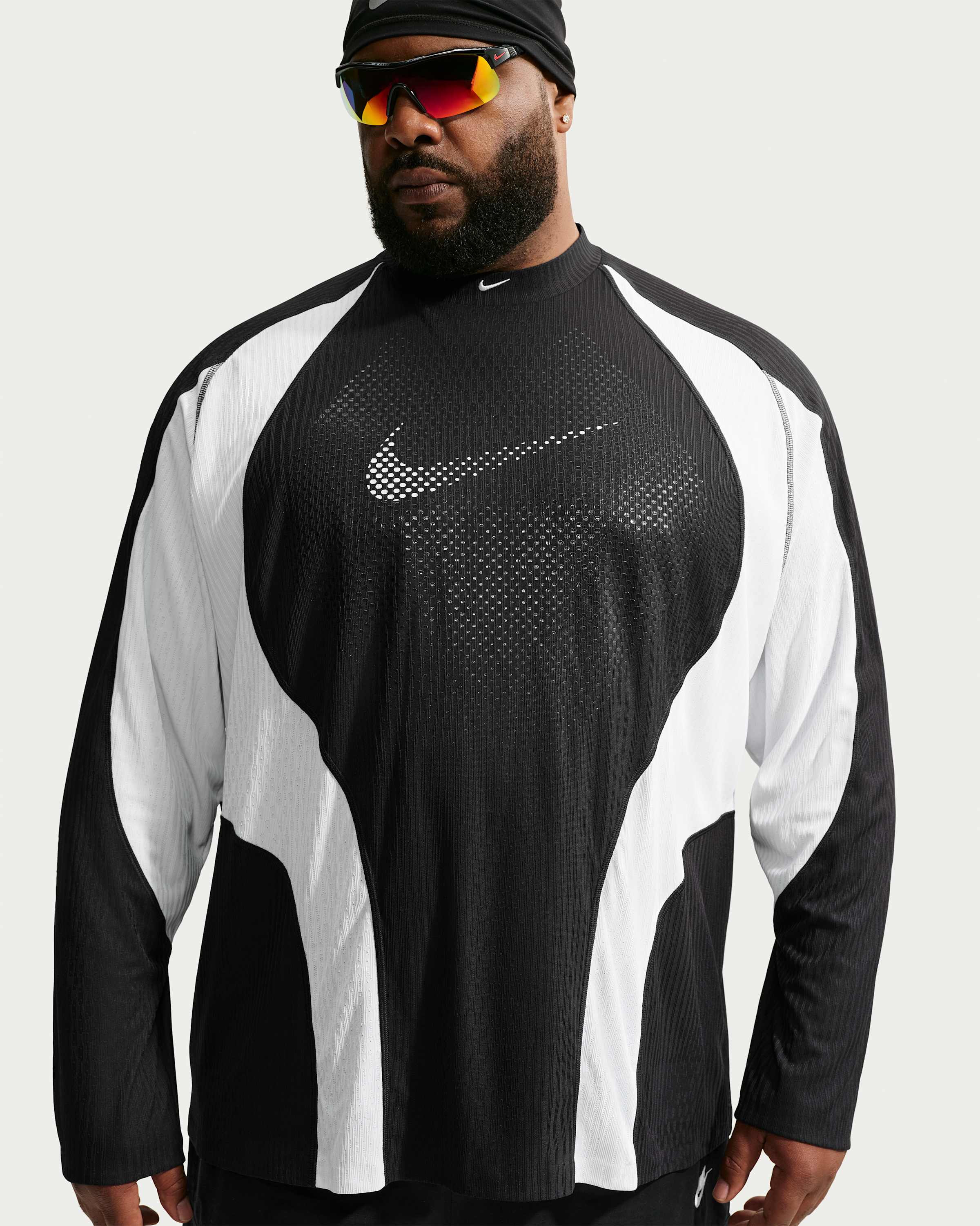 Nike Tech Men's Dri-FIT ADV Jersey - Black/Off-White/Off-White - View 6