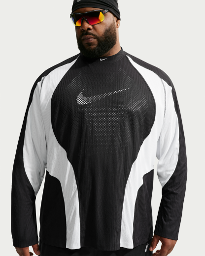 Nike Tech Men's Dri-FIT ADV Jersey - Black/Off-White/Off-White - View 6