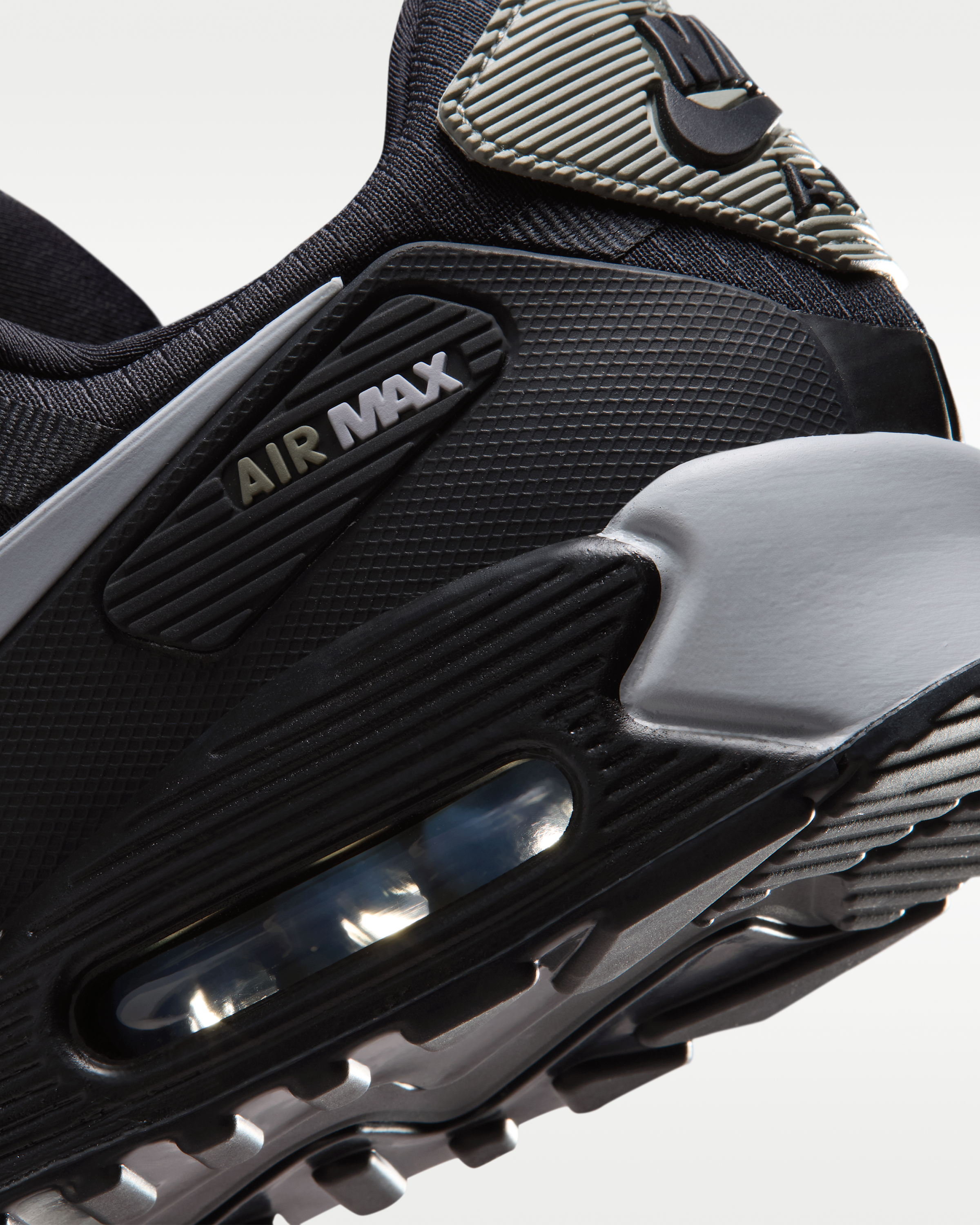 Nike Air Max 90 Drift Men's Shoes - Black/Dark Stucco/Reflect Silver/Wolf Grey - View 8