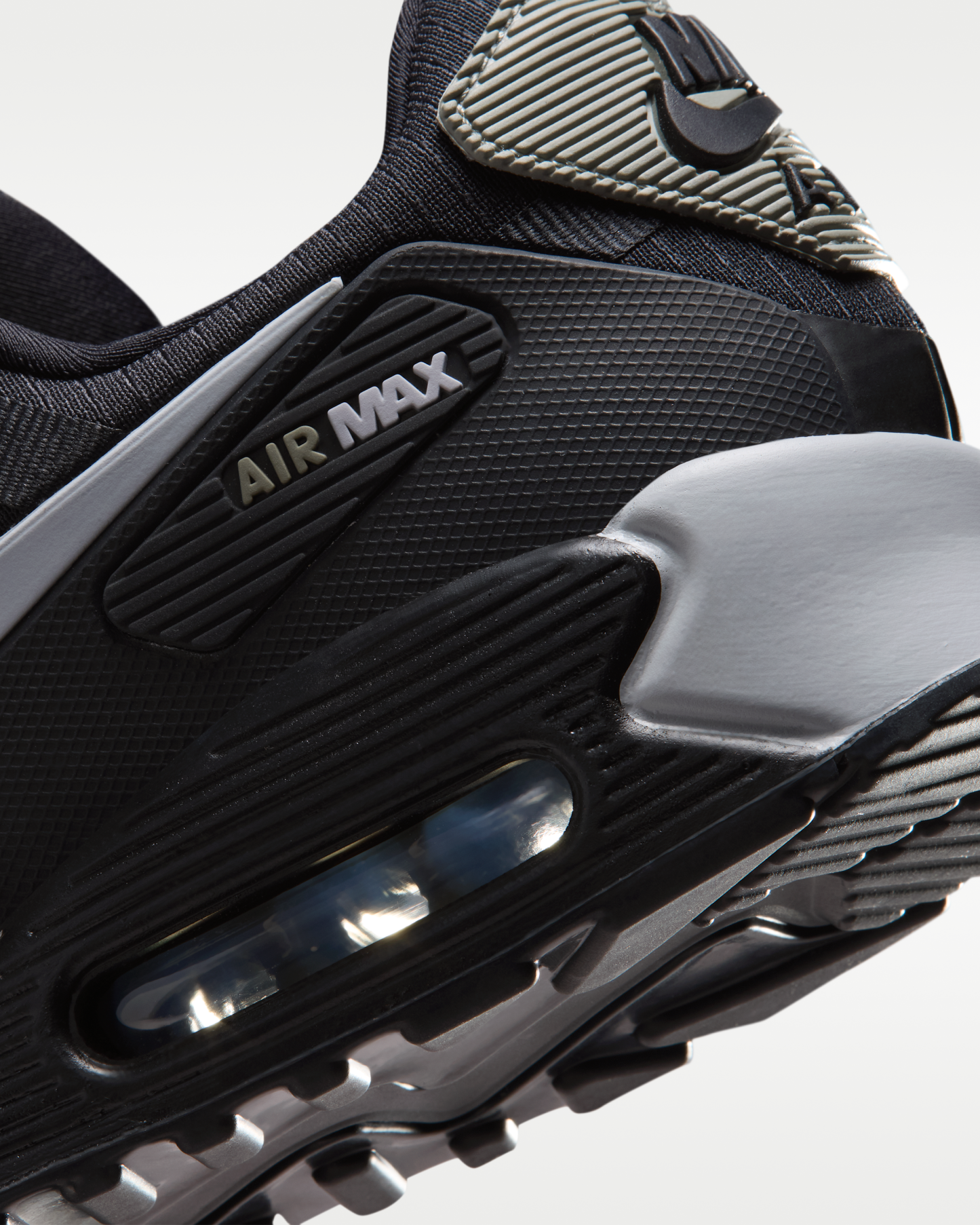 Nike Air Max 90 Drift Men's Shoes - Black/Dark Stucco/Reflect Silver/Wolf Grey - View 8