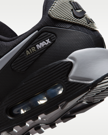 Nike Air Max 90 Drift Men's Shoes - Black/Dark Stucco/Reflect Silver/Wolf Grey - View 8